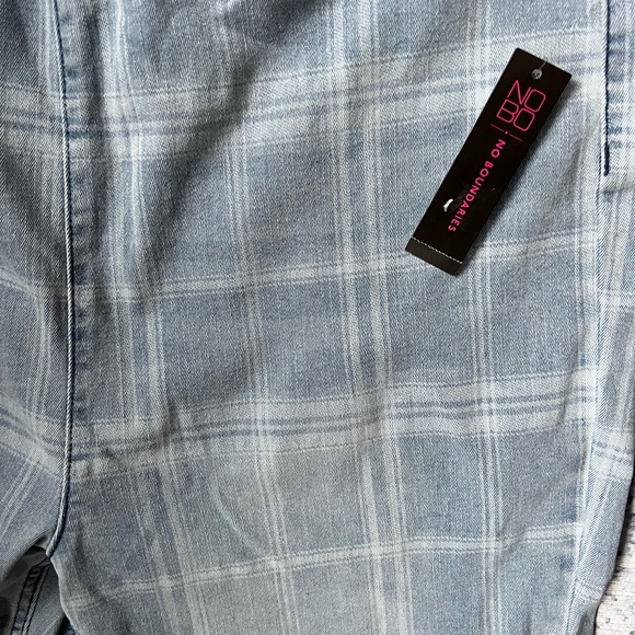 3 for $13 plaid flare jeans - Picture 3 of 3